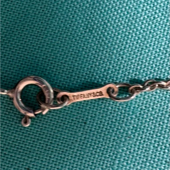 Tiffany & Co. Sterling Silver Lg Puff Bean Pendant Necklace - Picture 4 of 6